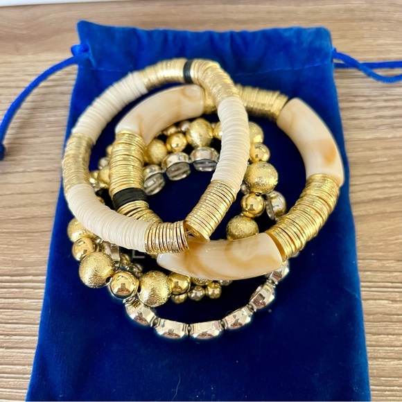 ALLIE + BESS She's a Rich Girl Stack Bracelet Set (BRAND NEW) - Picture 3 of 10